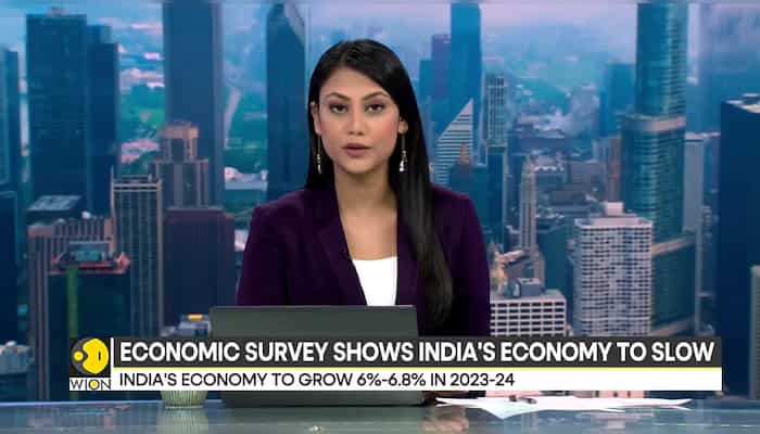 Economic survey projects India's growth likely to slow to 6-6.8% in next fiscal year