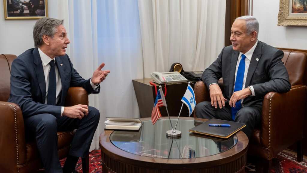 Blinken calls for calm amid Israel-Palestine tensions; Netanyahu evokes Iran nuclear weapons