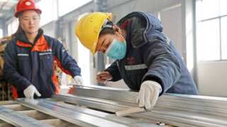 China's economy saw an upsurge in January, official PMI shows