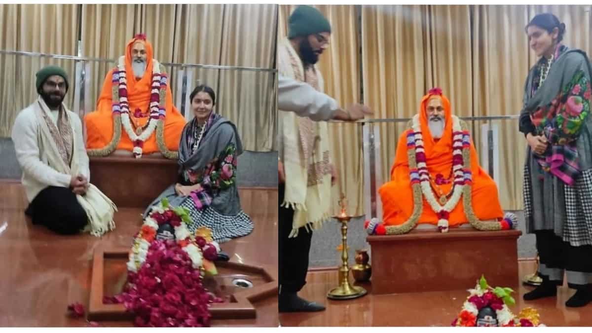 Anushka Sharma, Virat Kohli on religious pilgrimage, visit Rishikesh ashram. See photos Anushka Sharma, Virat Kohli on religious pilgrimage, visit Rishikesh ashram. See photos