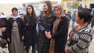 Angelina Jolie meets genocide survivors of Sinjar region in Iraq