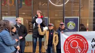 Google workers take to streets against layoffs, less wages for subcontractors