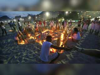 Watch: Brazilians celebrate sea goddess Yemanja on Rio beach