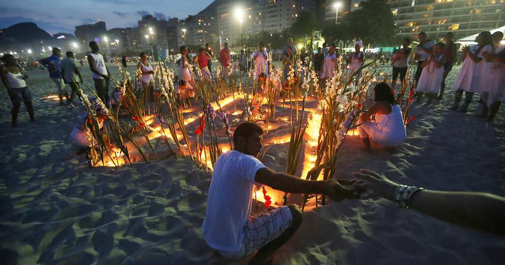 Watch: Brazilians celebrate sea goddess Yemanja on Rio beach