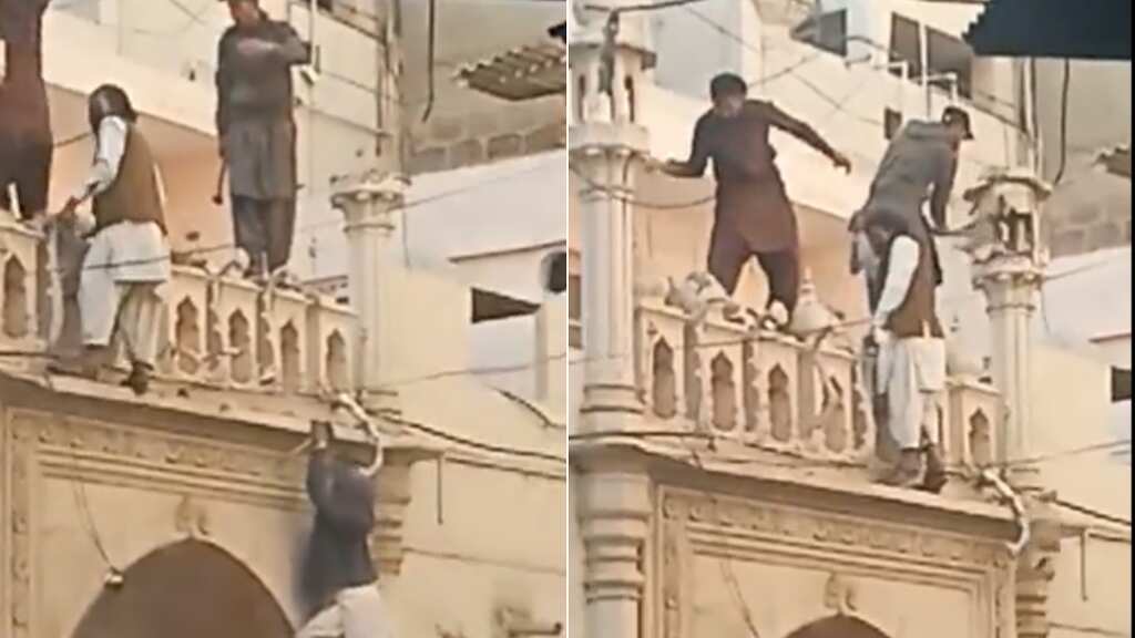 WATCH | Ahmadi mosque in Pakistan's Karachi desecrated by unknown attackers