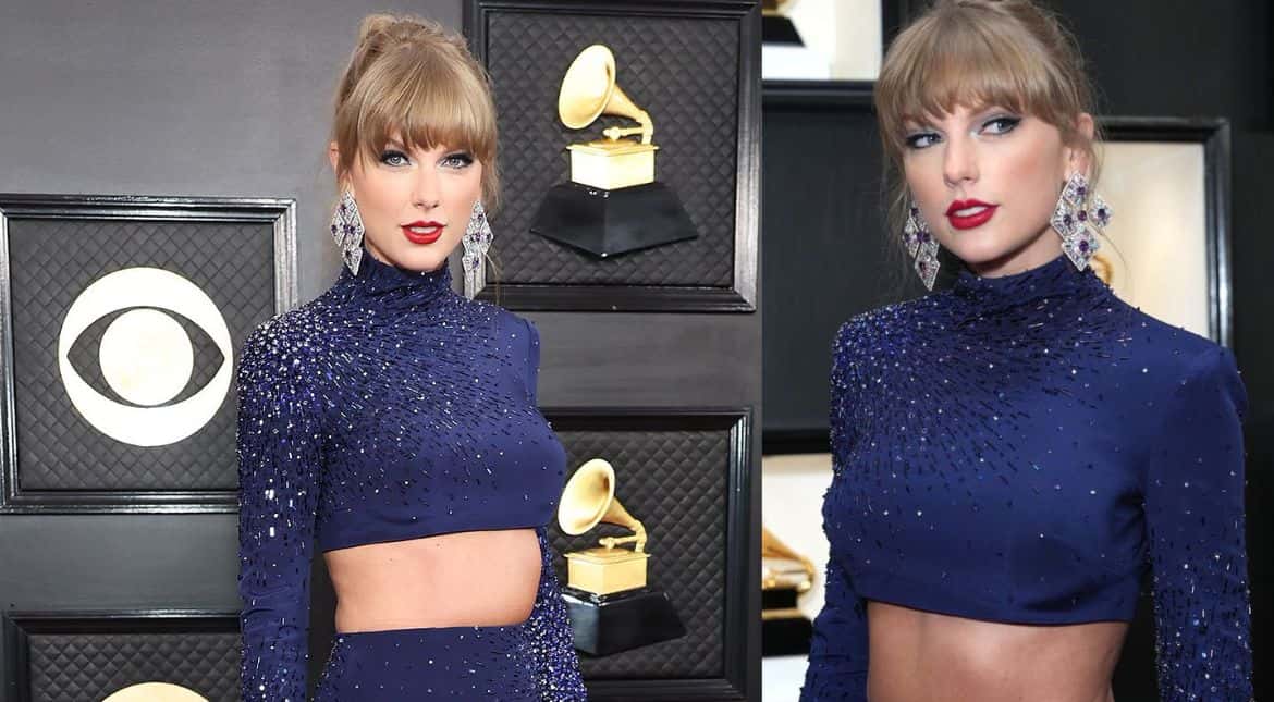 Sparkling in midnight blue gown, Taylor Swift picks an early Grammy Sparkling in midnight blue gown, Taylor Swift picks an early Grammy