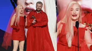 Kim Petras becomes first transgender woman to win Best Pop Duo/Group performance Grammy