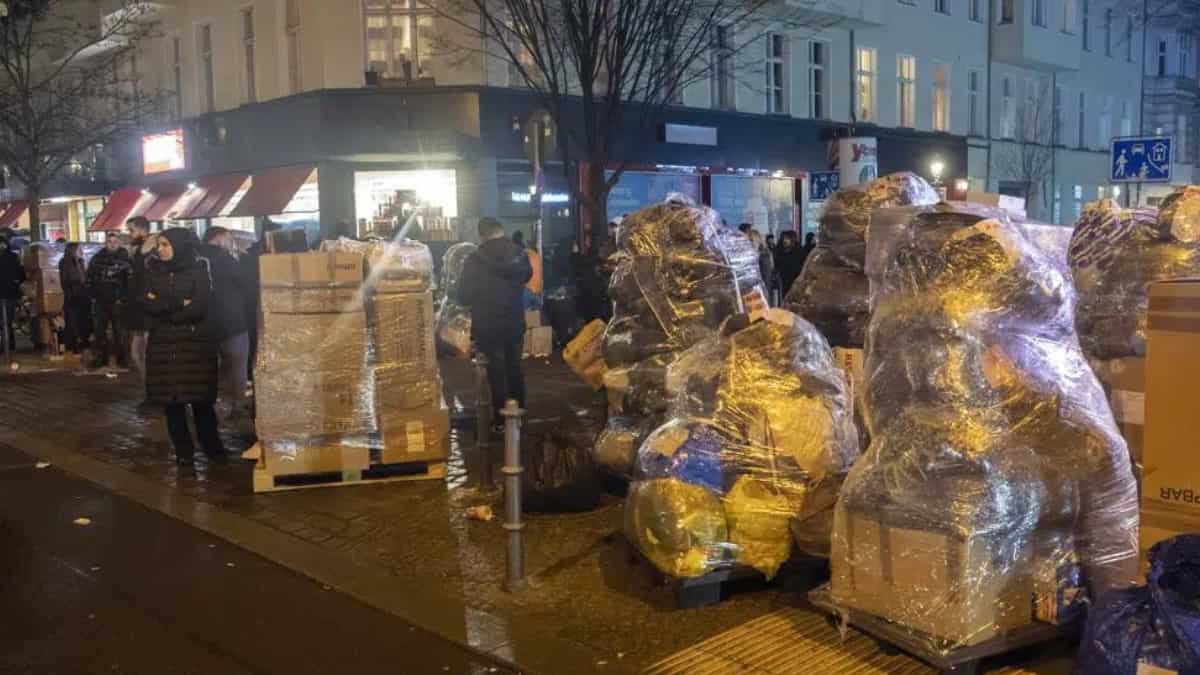 Germany briefly closed tram to ensure quick collection of relief material