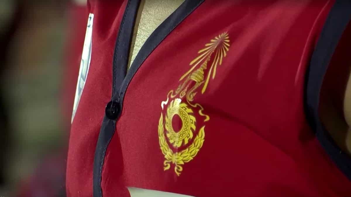 Royal Thai Army logo on uniform