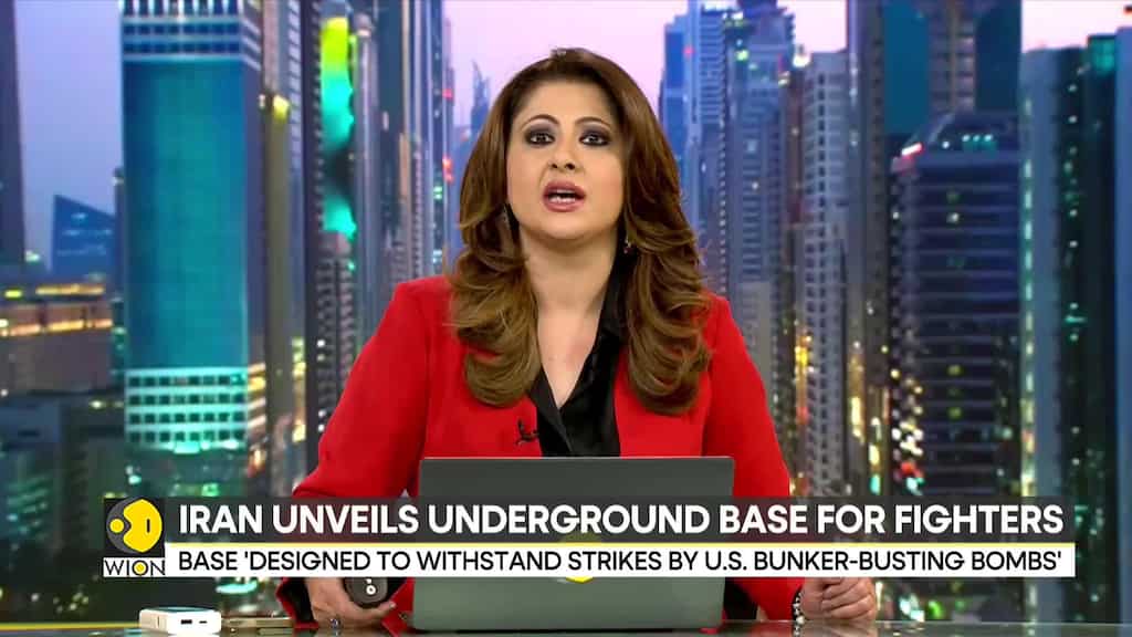 Iran unveils underground base for fighter jets