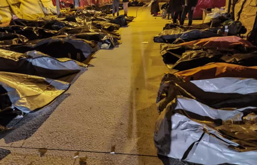 Turkey quake: Hospital parking turns makeshift morgue as people scramble to identify their kin Turkey quake: Hospital parking turns makeshift morgue as people scramble to identify their kin