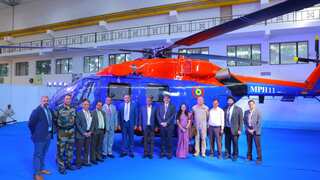 Indian aerospace firm HAL hands over indigenous, multi-role ALH Mk3 helicopter to Mauritius