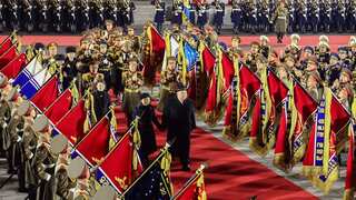 North Korea: Kim Jong Un’s wife spotted wearing missile shaped pendant before military parade