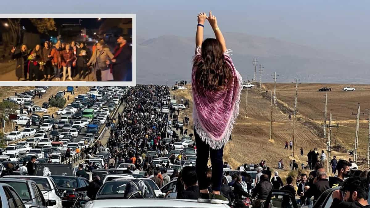 WATCH | Iranian women, released out of jail, chant anti-regime slogans outside prison complex WATCH | Iranian women, released out of jail, chant anti-regime slogans outside prison complex