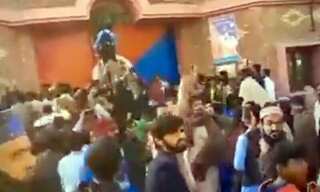 Violent mob storms Pakistan police station, sets man accused of blasphemy on fire