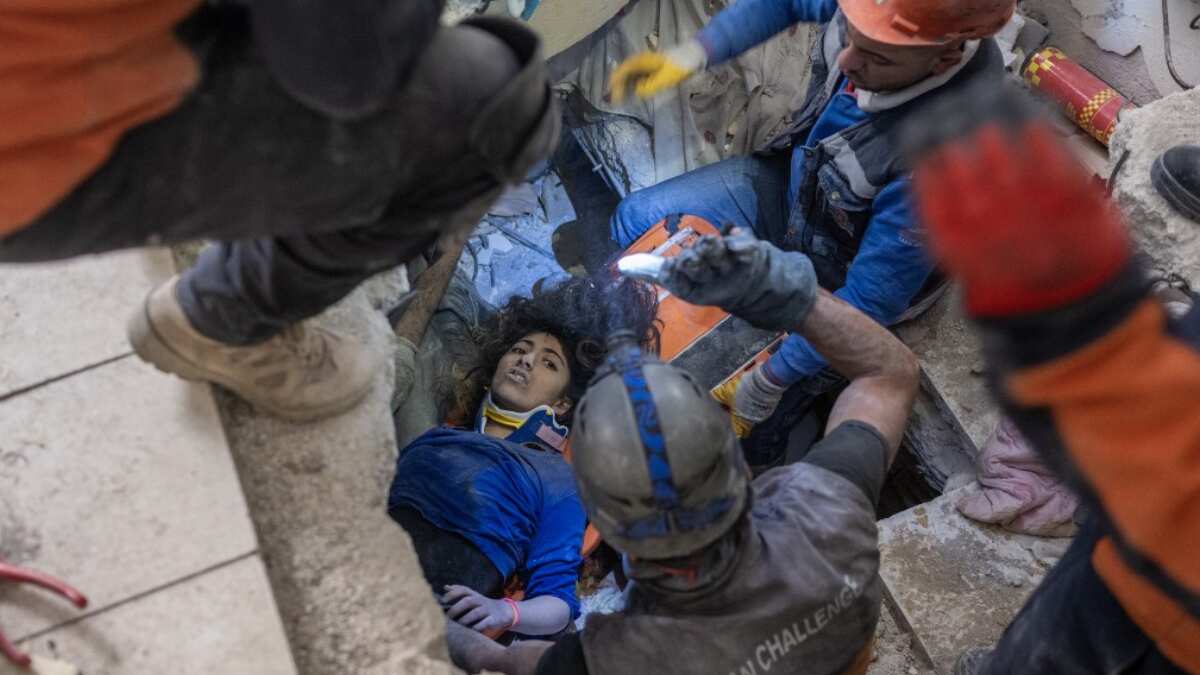 A 16-year-old is rescued alive in Hatay province, after nearly 100 hours under the quake debris