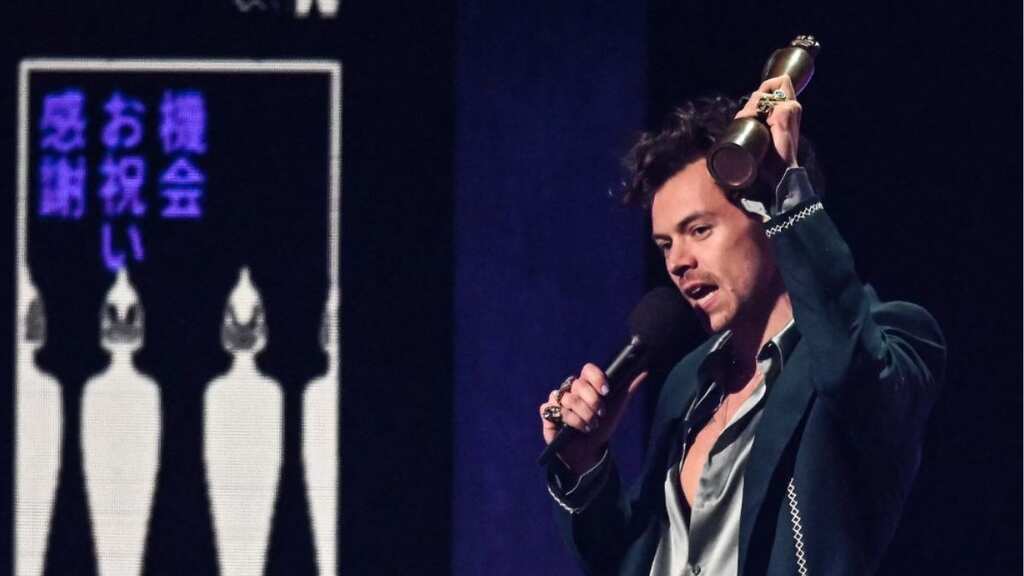 Harry Styles sweeps board at Brit Awards, acknowledging 'privilege'