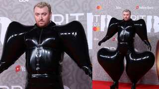 Sam Smith gets trolled for his weird latex suit, netizen says 'he's desperate for attention'