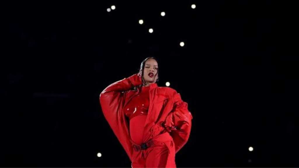 Rihanna reveals second pregnancy in historic Super Bowl halftime performance