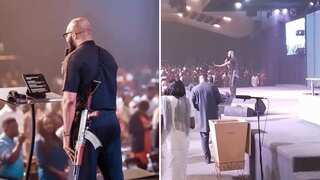 WATCH | Abuja pastor carries AK-47 during sermon, police open probe