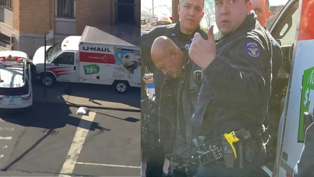 'No sign of terrorism': New York police as U-Haul van driver's 'violent rampage' injures eight 'No sign of terrorism': New York police as U-Haul van driver's 'violent rampage' injures eight