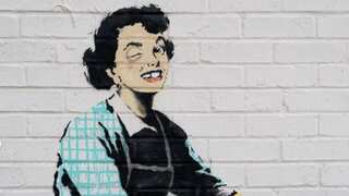 Banksy unveils new art on Valentine's Day highlighting domestic abuse against women