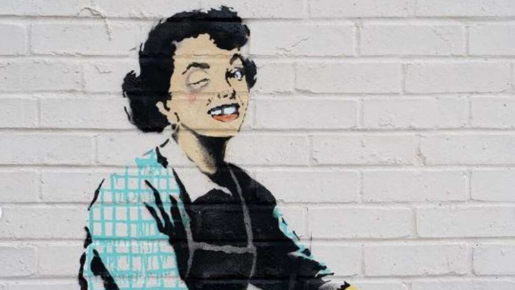 Banksy unveils new art on Valentine's Day highlighting domestic abuse against women