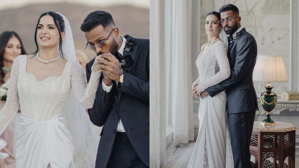 Natasa Stankovic, Hardik Pandya share FIRST pics from dreamy white wedding in Udaipur
