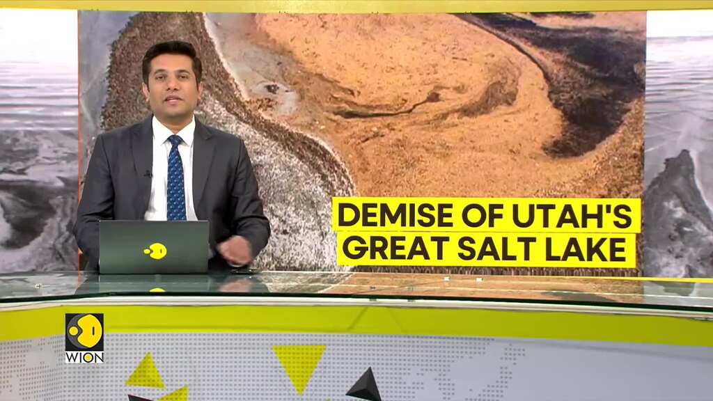 Utah's great salt lake on the verge of dying