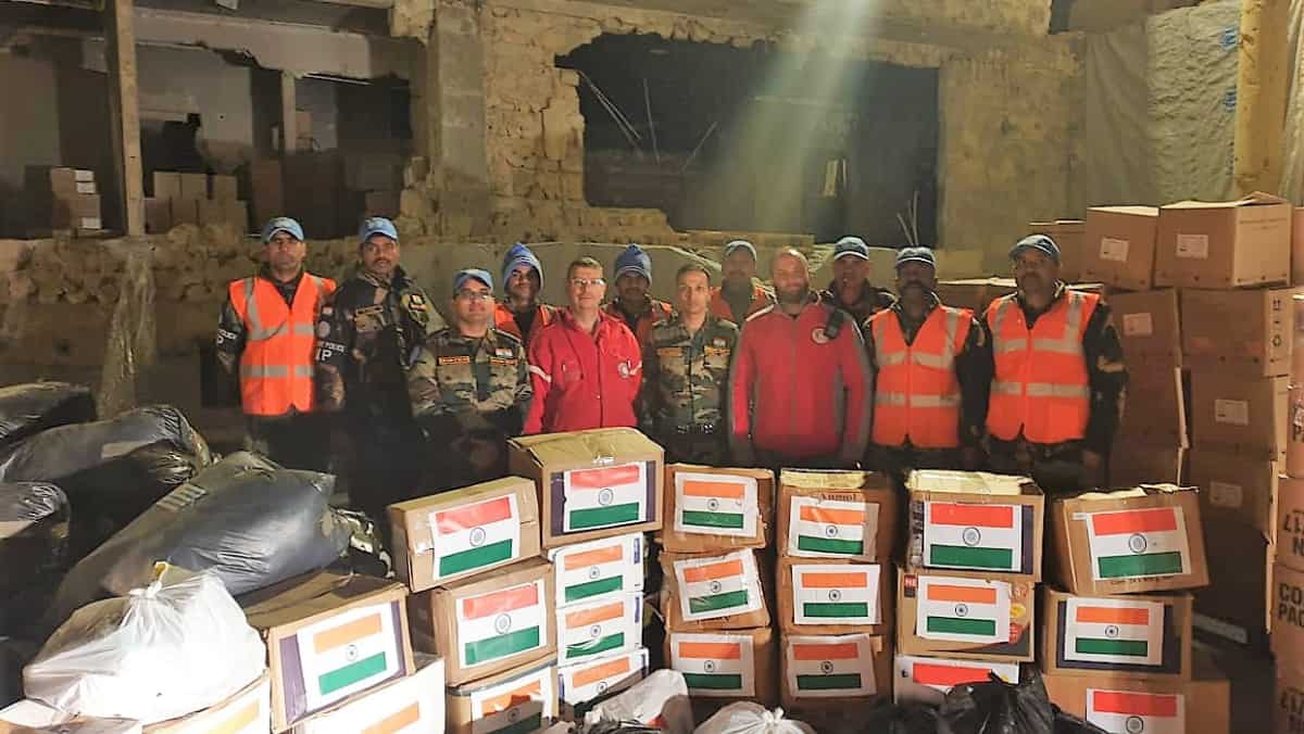 Indian UN peacekeepers deployed in Syria for earthquake relief work in Aleppo