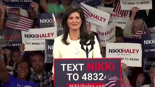 Nikki Haley takes a jibe at Trump in her first presidential campaign speech