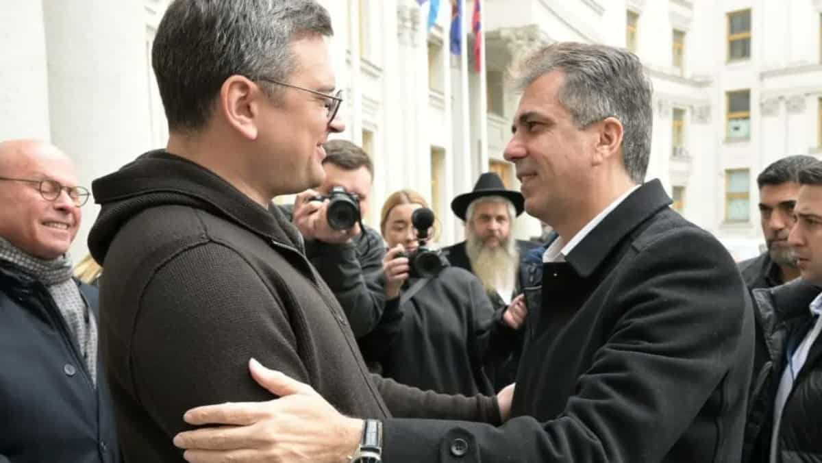 In a first since war began, Israeli FM Eli Cohen visits Kyiv, meets Kuleba amid military aid pressure In a first since war began, Israeli FM Eli Cohen visits Kyiv, meets Kuleba amid military aid pressure