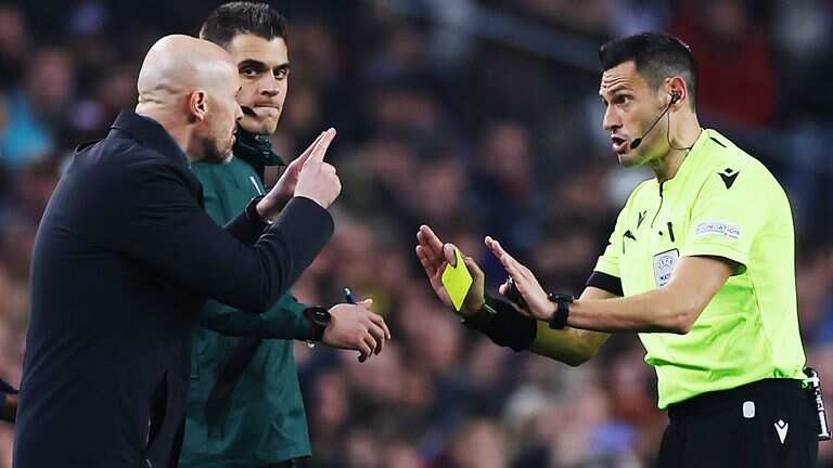 Manchester United manager Erik ten Hag fumes over referee howler, takes a dig at Barcelona Manchester United manager Erik ten Hag fumes over referee howler, takes a dig at Barcelona