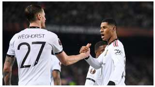 Europa League: Marcus Rashford reacts after Manchester United's thrilling draw vs Barcelona