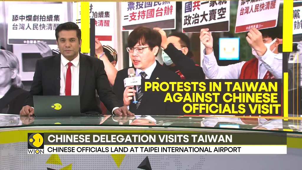 Protests in Taiwan against Chinese officials visit, delegation to attend lantern festival