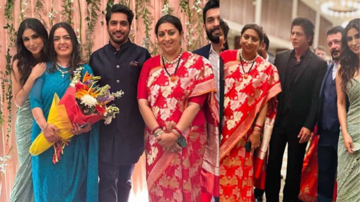 Shah Rukh Khan, Mouni Roy and other B-town stars grace Smriti Irani's daughter's reception Shah Rukh Khan, Mouni Roy and other B-town stars grace Smriti Irani's daughter's reception