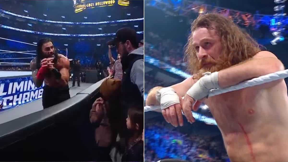 WWE Elimination Chamber: Roman Reigns-Sami Zayn produce yet another exciting segment, Jey Uso returns WWE Elimination Chamber: Roman Reigns-Sami Zayn produce yet another exciting segment, Jey Uso returns