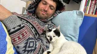 Turkey earthquake: Cat rescued from rubble refuses to leave its saviour