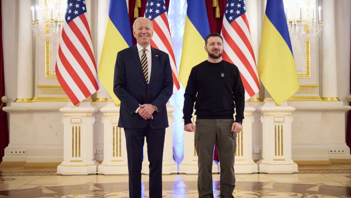 US President Joe Biden visits Kyiv unannounced, pledges more arms supplies for Ukraine