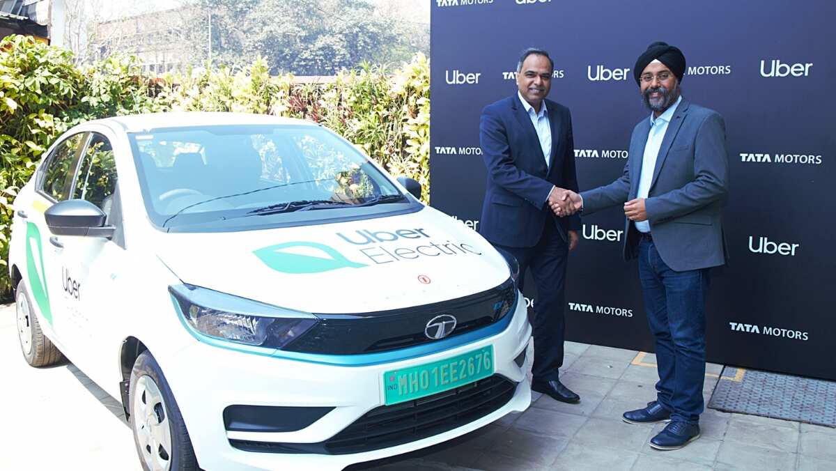 Uber signs MoU with Tata Motors to bring 25,000 EVs on platform in India Uber signs MoU with Tata Motors to bring 25,000 EVs on platform in India