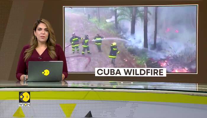 Cuba wildfire approaches national park
