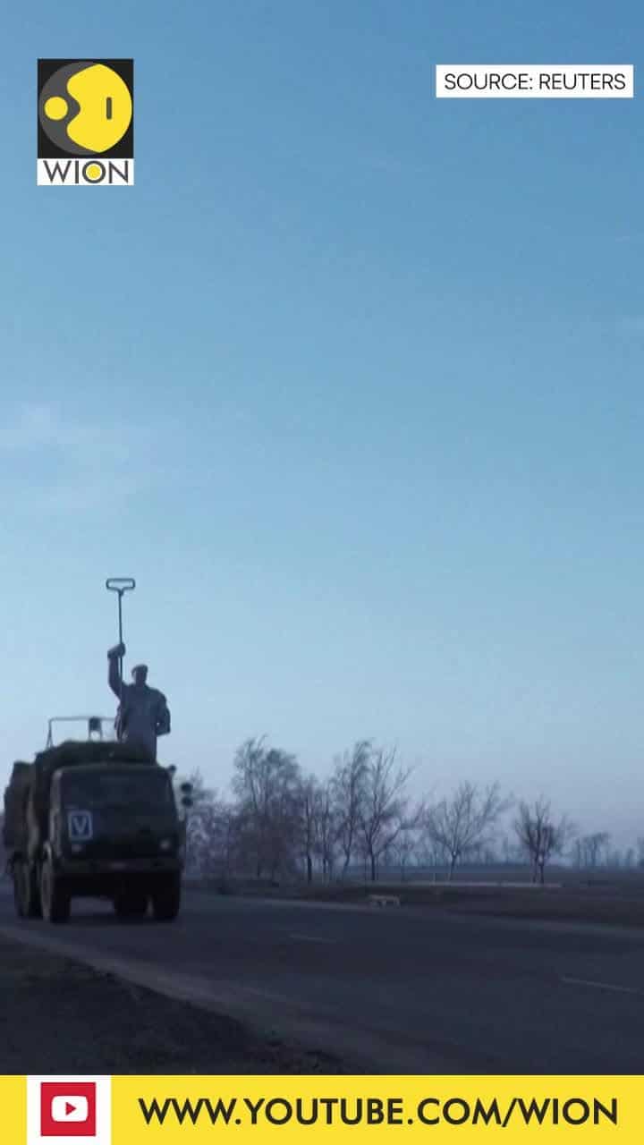 Drone footage of Mariupol city before and after the Ukraine conflic