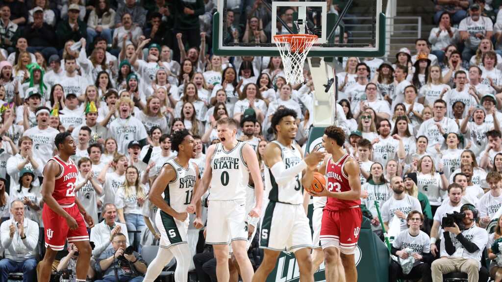 College Basketball: Michigan State 'comes through' against No. 17 Indiana in emotional home court return
