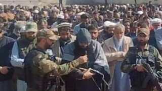 WATCH | Notorious terrorist Syed Salahuddin seen alongside ISI cadres at Hizbul commander's funeral