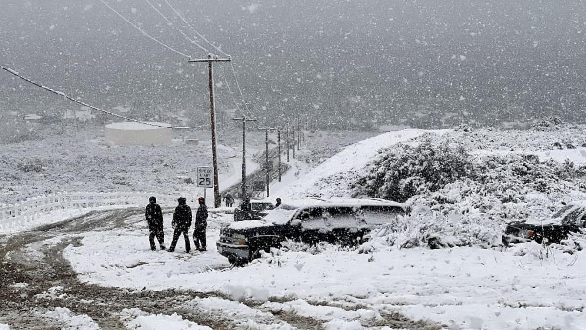 Rare winter storm wreaks havoc in California, as LA remains blanketed in snow Rare winter storm wreaks havoc in California, as LA remains blanketed in snow