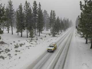 California: Mountains on riverside county get covered with snow