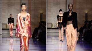 Armani gives graceful close to Milan Fashion Week