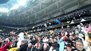 WATCH: Besiktas fans throw thousands of toys on the pitch for children affected by earthquake in Turkey