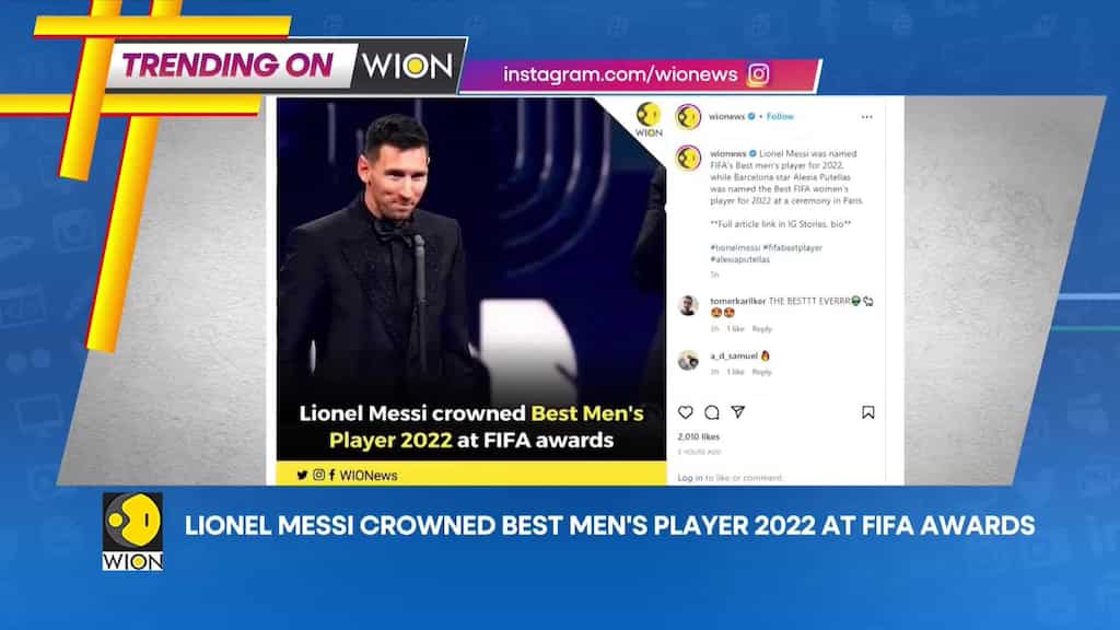 Trending on WION: Lionel Messi crowned best men's player 2022 at FIFA awards