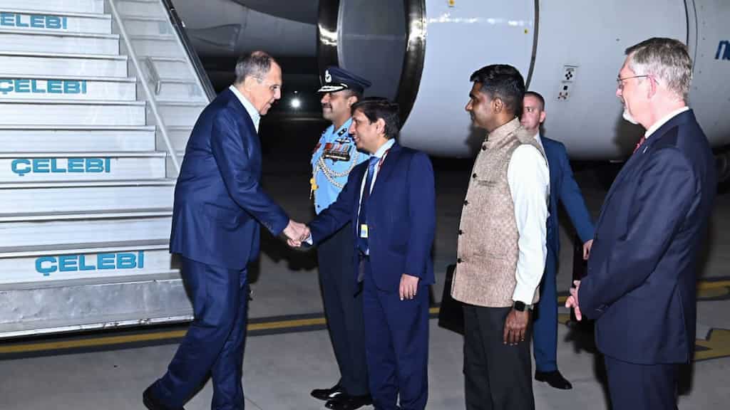 Russian Foreign Minister Lavrov reaches Indian capital for G20 foreign ministers' meet
